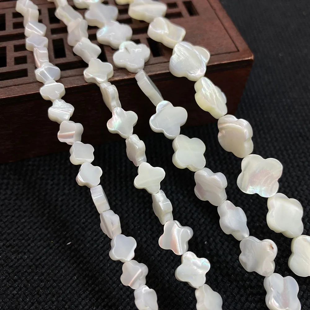 

Natural Sea Shell Flower Shaped Mother-of-Pearl Loosely Spaced Beads DIY Making Necklace Bracelet Jewelry Accessories6/8/10/12mm