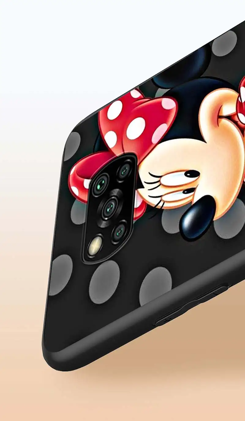 

Minnie Disney Mouse Cute for Xiaomi Poco X3 NFC X2 M3 M2 F2 F3 Pro C3 F1 A2 Lite Mix3 Play Silicone Soft Black Phone Case