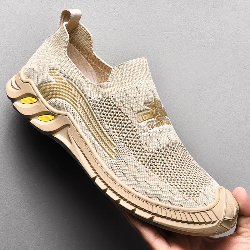 

Summer Mesh Men Shoes Lightweight Sneakers Men Fashion Casual Walking Shoes Breathable Slip on Mens Loafers Zapatillas Hombre