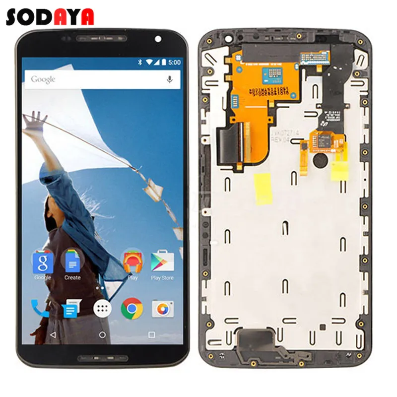 ЖК дисплей для Motorola дигитайзер сенсорного экрана Nexus 6 XT1100 XT1103 кодирующий