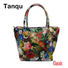 Большая водонепроницаемая искусственная кожа TANQU с цветочной вставкой внутренний карман плюс комбинация ручек для классической Obag O сумка женская сумка