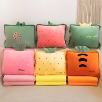 meijuner removable pillow quilt cotton cartoon quilt blanket portable foldable square pillow home office car for dropshipping