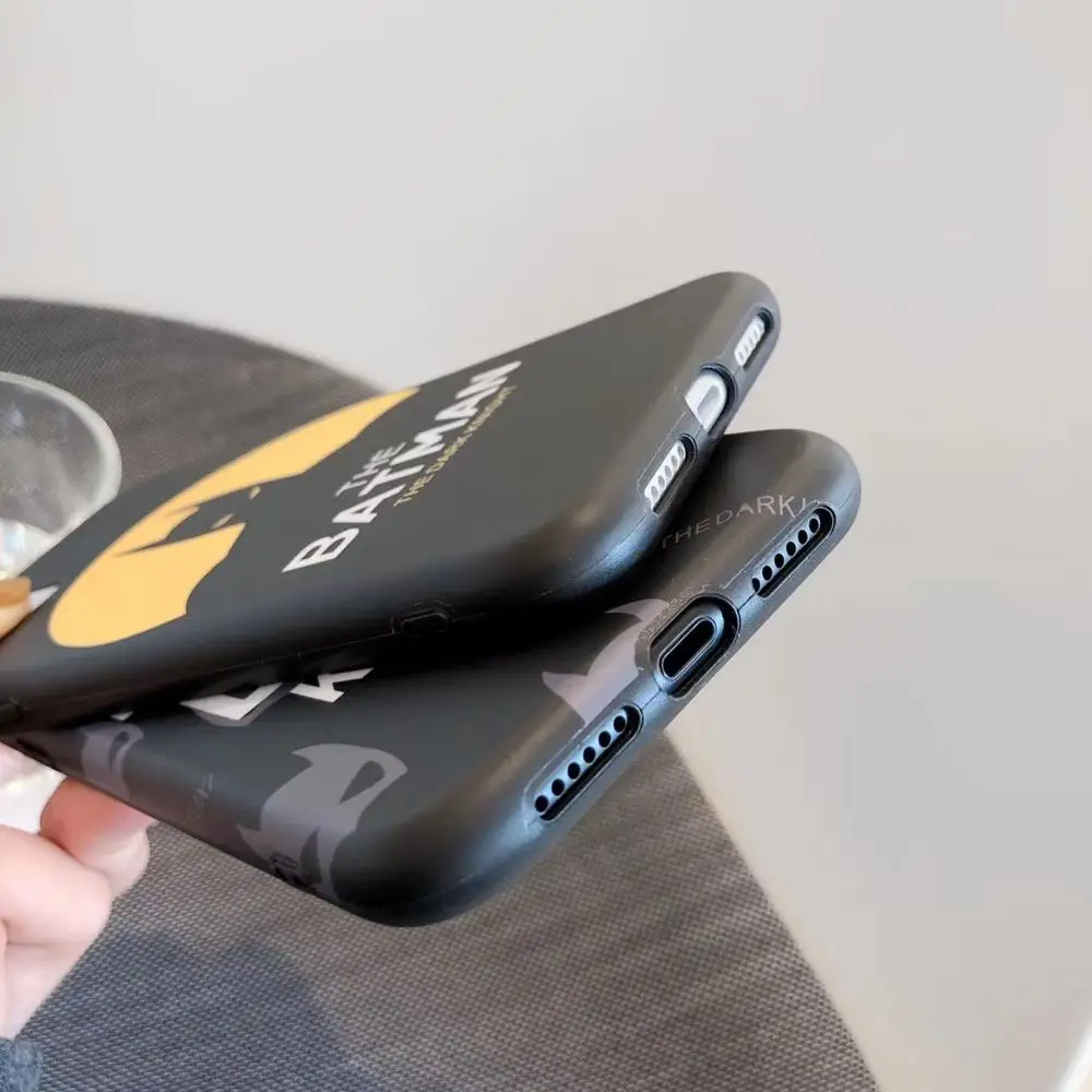 Роскошный чехол для телефона с эффектом потертости Бэтмена iphone 11Pro XS MAX 7 8 X XR 7plus