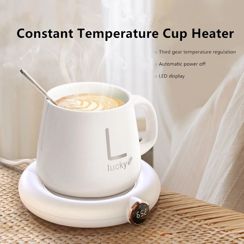 

5V USB Cup Heater Three Temperatures Adjustable Heating Coaster Coffee Milk Tea Desktop Mug Warmer For Office Home