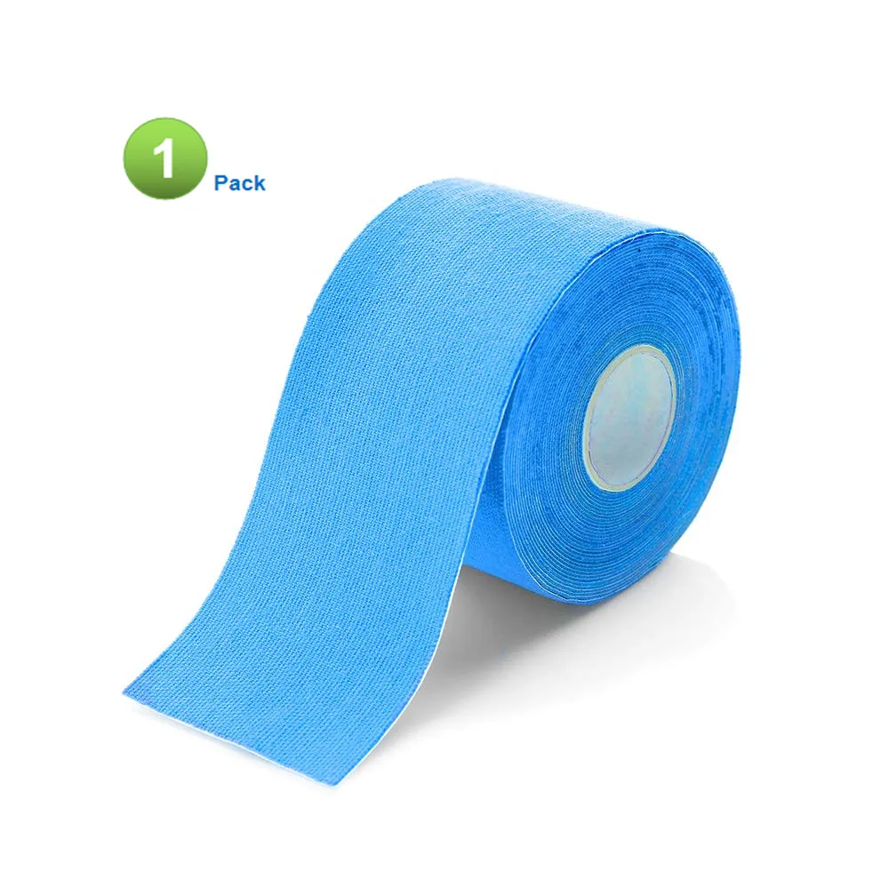 1pack Sky Blue Giwil 2 упаковки кинезиологическая лента Атлетическая поддержка мышц эластичная спортивная лента фитнес Теннис Бег колено Защитная муфта для мышц ножницы - Цвет: 1pack Sky Blue