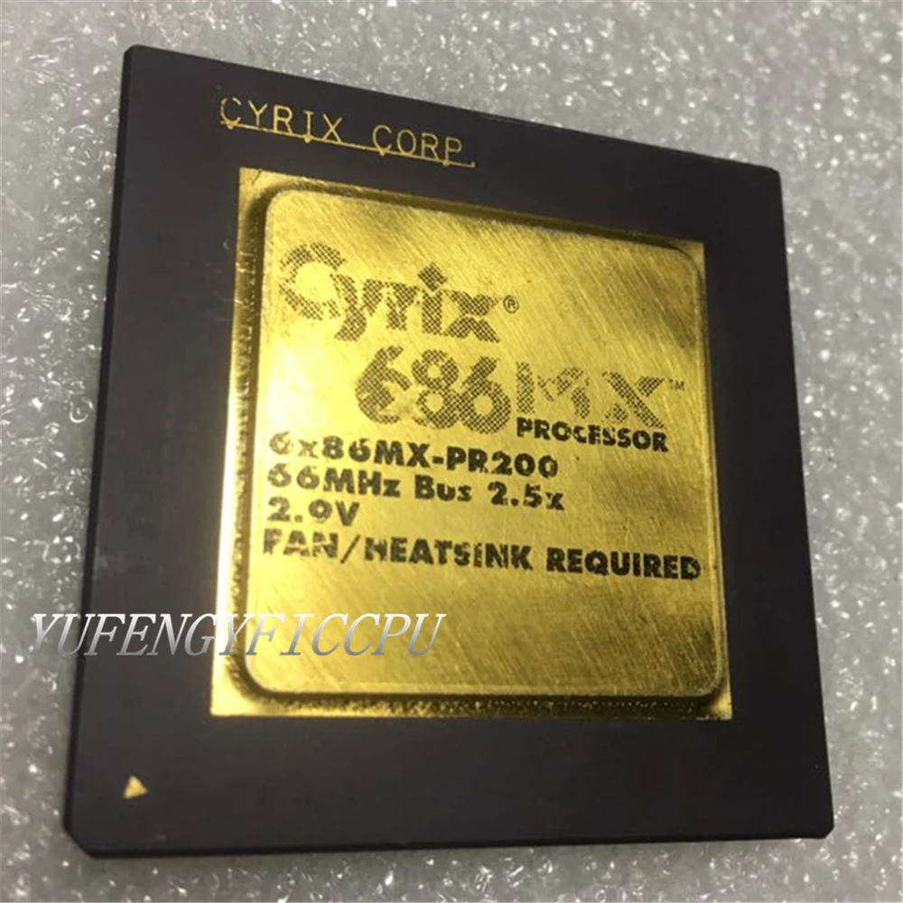 Cyrix 6X86MX-PR200 антикварная коллекция ЦП свидетельство истории антикварные