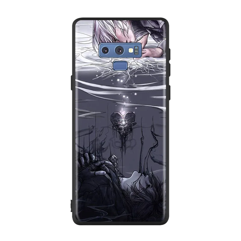 

Bright Black Cover kingdom hearts anime For Samsung Galaxy Note 20 Ultra 10 9 8 S10 S10E S9 S8 S7 Plus 5G Phone Case