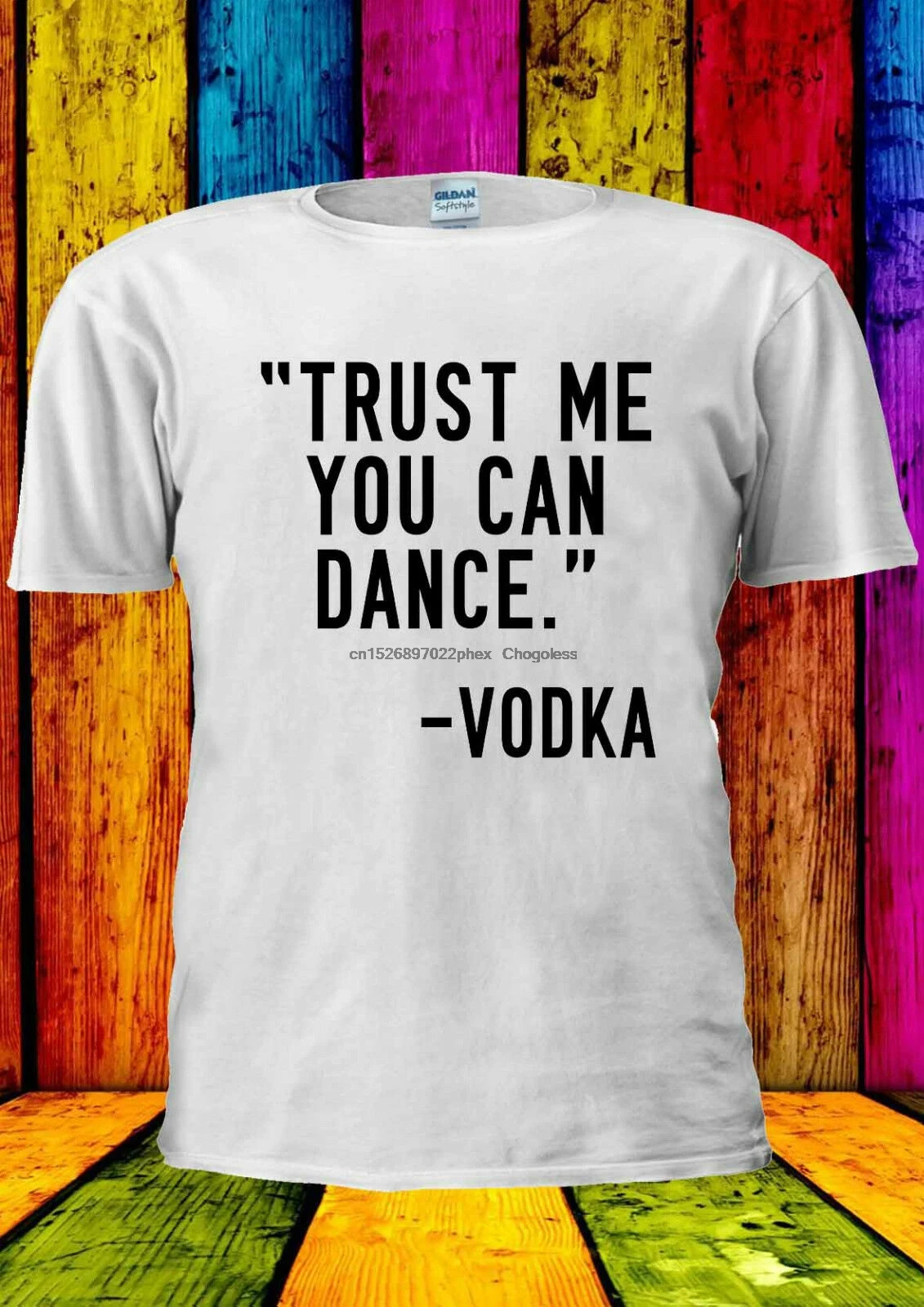 Забавная футболка Trust Me You Can Dance-Водка жилет майка для мужчин и женщин унисекс 1985 |