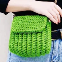 hand woven messenger bag snack bag make up bag knitting bag backpack towel bag wallet exquisite and lovely