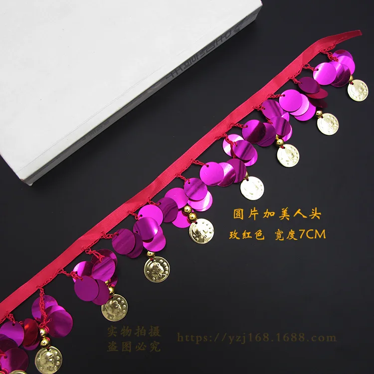 10 ярдов металлические кисточки с блестками кружевные золотистые серебристые