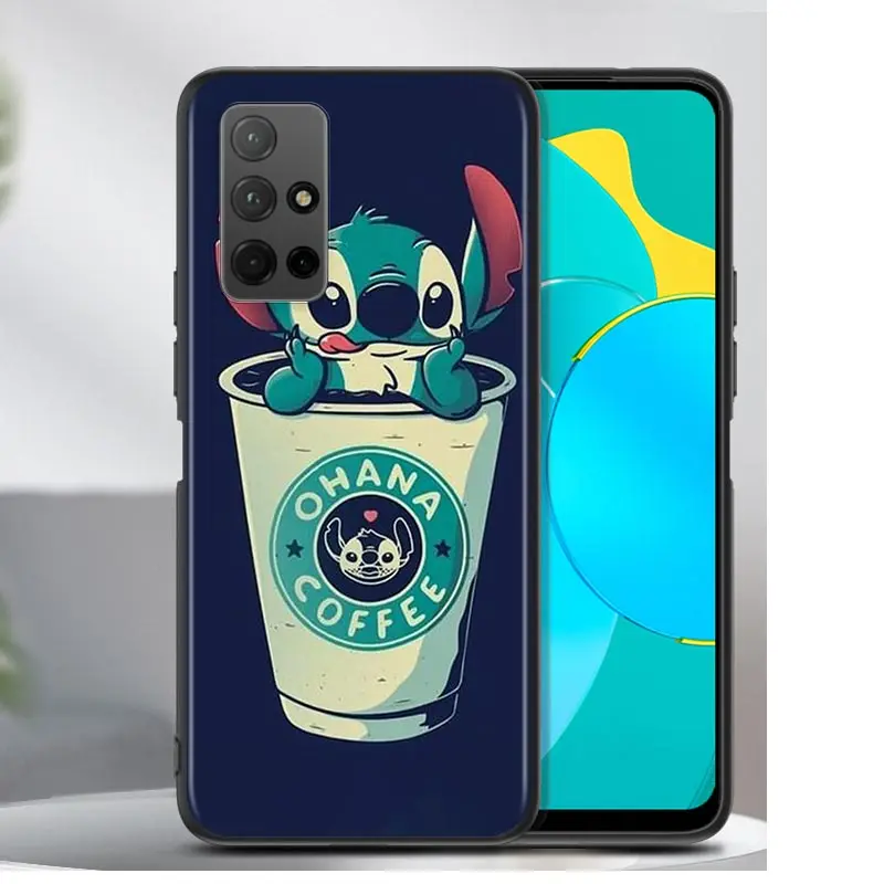 

Cartoon cute Stitchy For Huawei Honor 30 30S 30i 20 20S 20E 8S 8C 8X 8 7S 7A 7C Pro Plus Lite MAX Black Phone Case