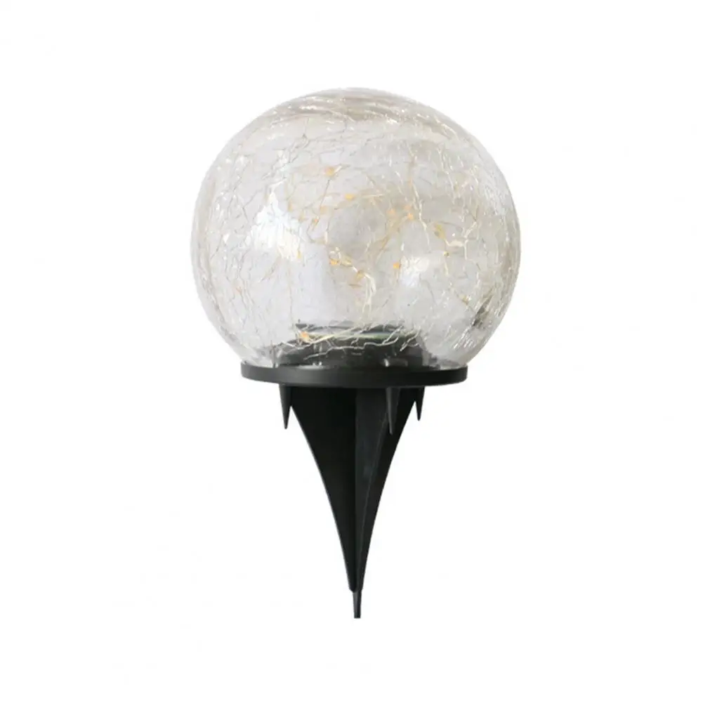 

55% Dropshipping!!Solar Lamp Glass Cracking Process Decorative ABS Crack Ball Decoration Light for Garden
