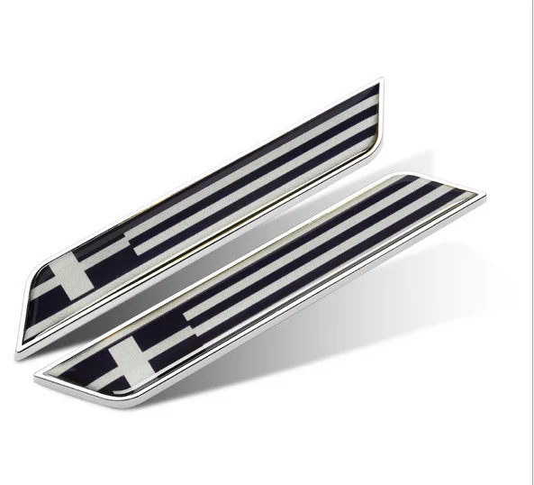 

3D Silver Swedish Flag Auto Emblem Badge Motorcycle Decals Fairing Decals Stickers Car Accessories