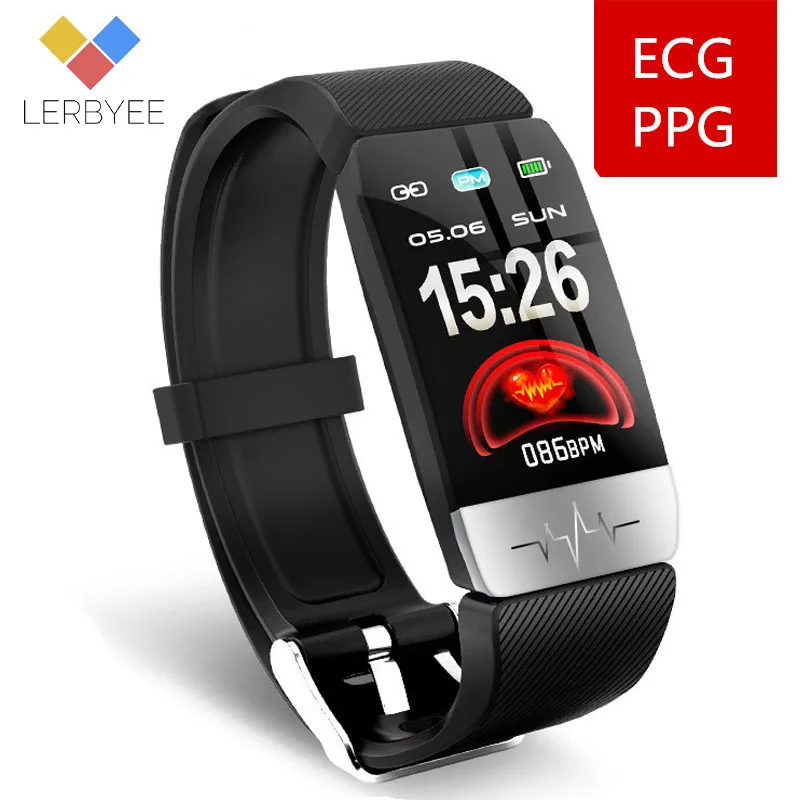 Lerbyee Q1S ECG Смарт часы 1 14 дюймов Большой цветной экран профессиональный монитор