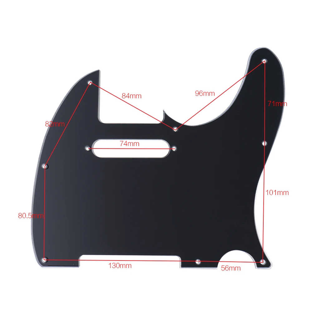 

Pickguard Pick Guard 3Ply Construction for Standard Modern Style Electric Guitar Black for guitar accessories parts