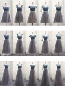 Bridesmaid Dresses Elegant 2020 Long Gray Blue Rhinestone Belt Wedding Party Dresses Slim Banquet Homecoming Party Prom Dresses Bridesmaid Dresses Elegant 2020 Long Gray Blue Rhinestone Belt Wedding Party Dresses Slim Banquet Homecoming Party Prom Dresses