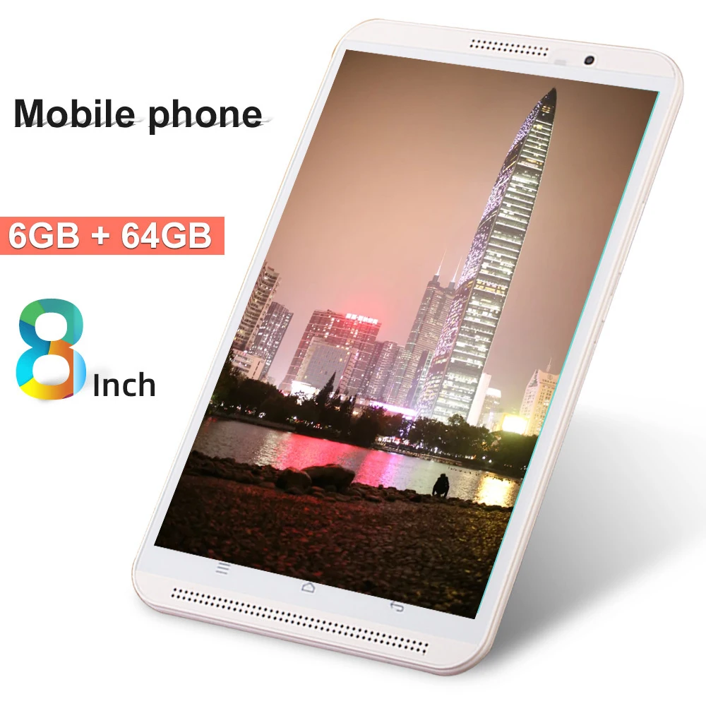 8-дюймовый планшетный ПК оригинал 4G телефонный звонок 6G + 64G Android 9 0 Восьмиядерный 3G