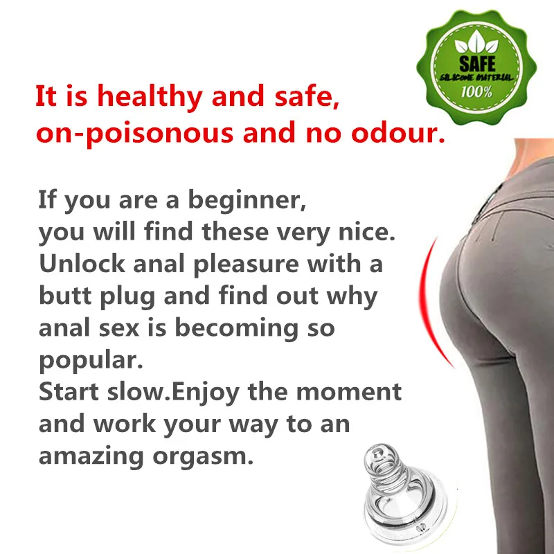 Анальная пробка Комбинации вибратор анальный шарик Стимулятор клитора