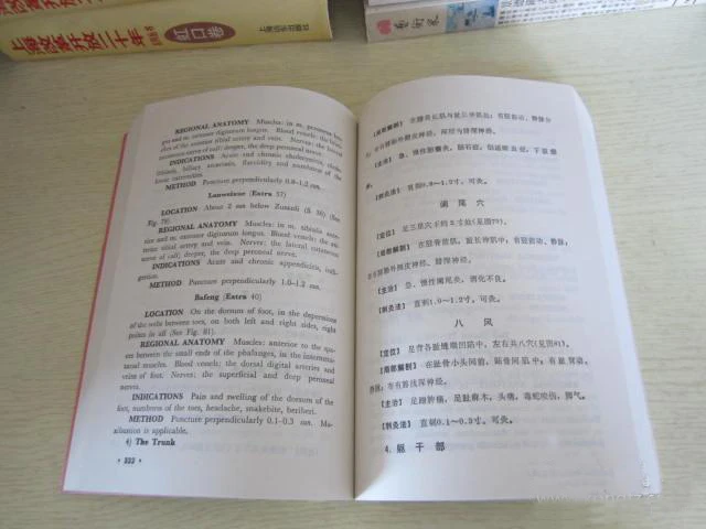 Английско-китайская двуязычная традиционная медицинская книга китайская