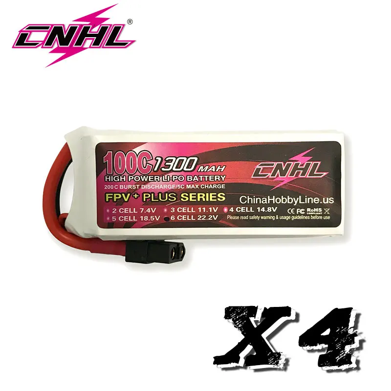 4 шт. CNHL G + Plus 1300 мАч 22 2 в 6S 100C литий полимерный аккумулятор для Vortex LRC Freestyle V1 RC лодка
