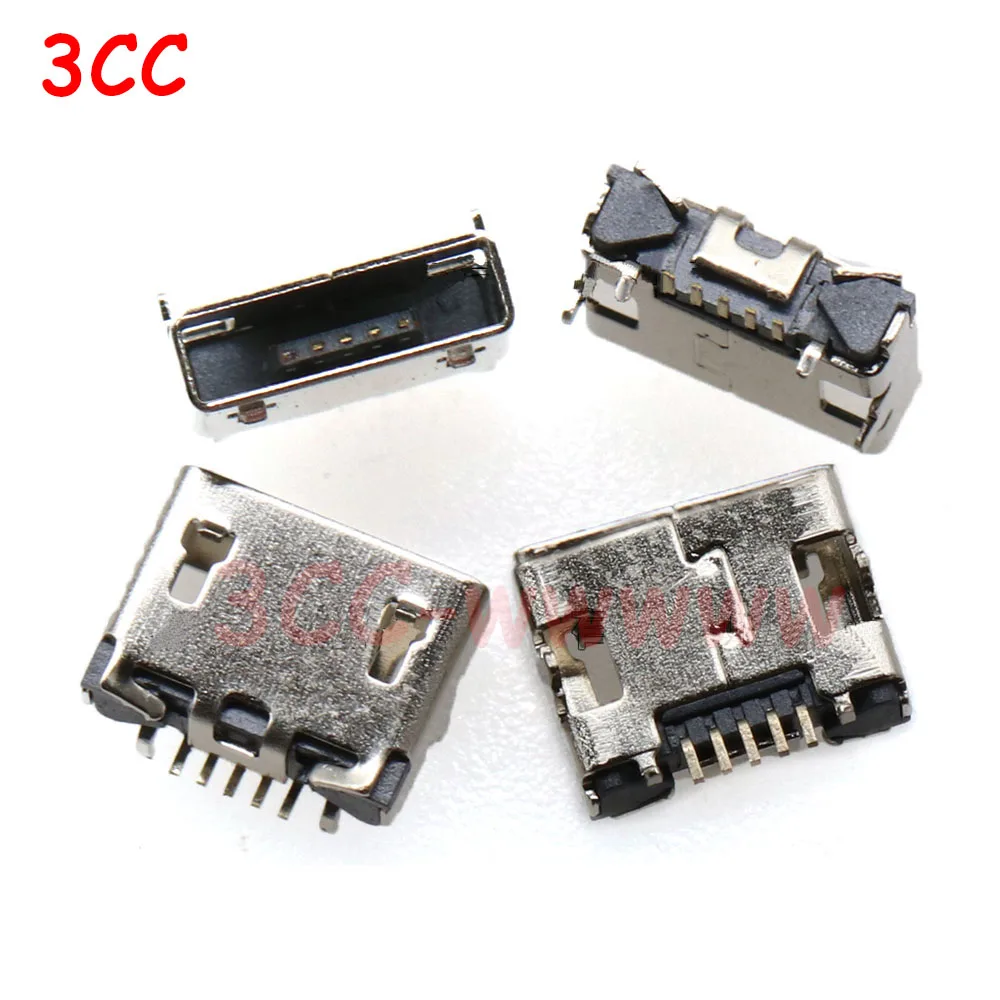

50-100Pcs MICRO USB Charging Port USB Jack Square Mouth Connector For DJI Royal 2 PRO Air DJI Spark Remote Female Socket