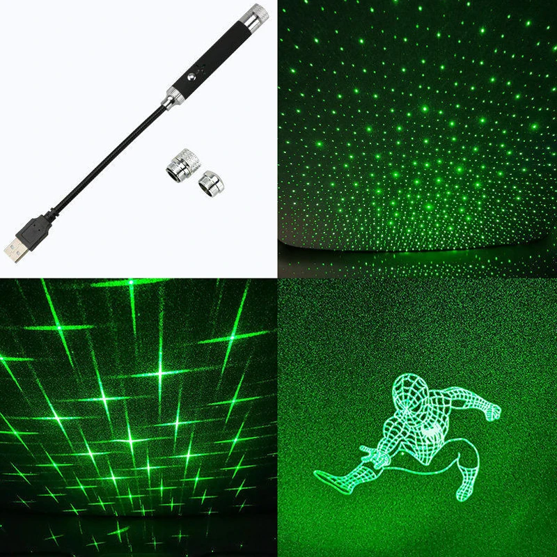 

Car Roof Interior Decoration Star Adjustable Car Interior Decor Light Star Ceiling Projection Lamp Adjustable Galaxy Atmosphere