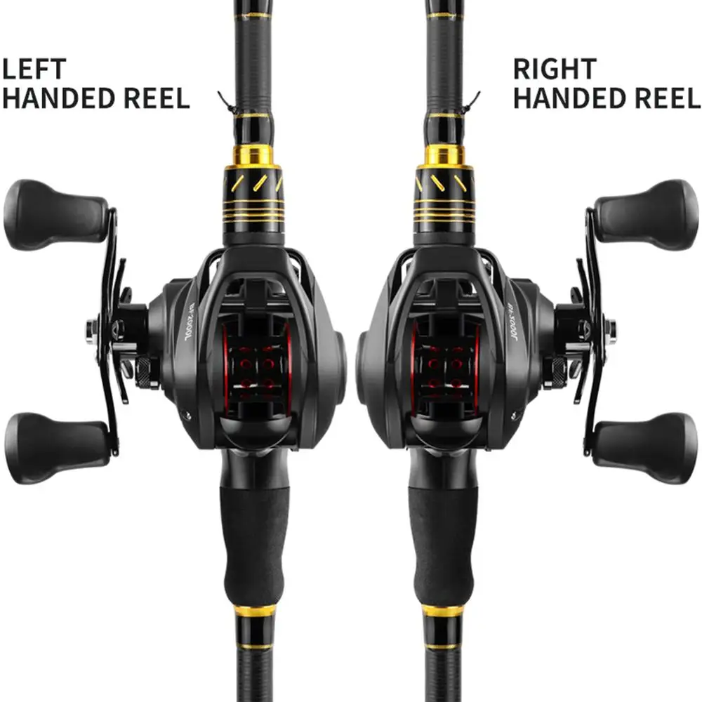 

Baitcasting Reel High Speed 7.2:1 Gear Ratio 12+1BB Fresh/Saltwater Magnetic Brake System Ultralight Fishing Reel
