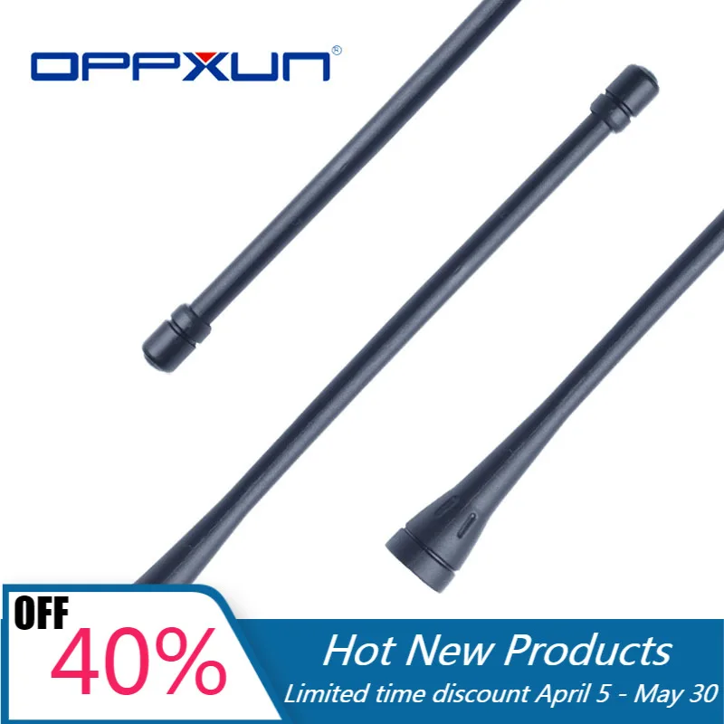 

Двусторонняя радиоантенна OPPXUN для УВЧ SMA 400 - 470 МГц, антенна с высоким коэффициентом усиления для ICOM F21 F21S F30GT F3 F4 F40GT F3061, рация