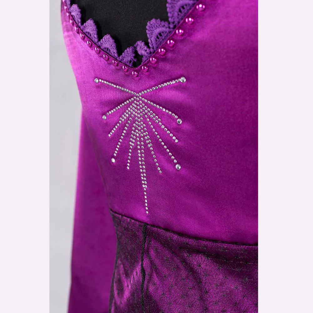 Красное платье Снежной Королевы Эльзы для Костюм костюмированной вечеринки на