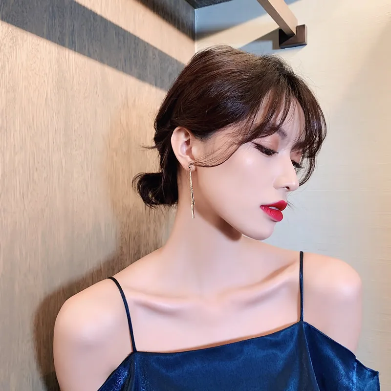 Новое поступление 2019 металлические классические женские висячие серьги с