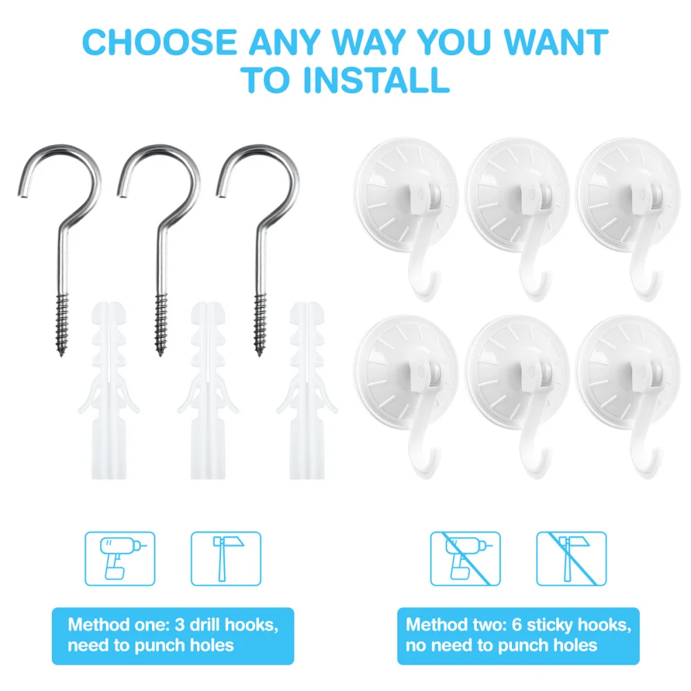 

Cabilock 2pcs Children Room Storage Hammock Stuffed Corner Toys Holder Mesh Plush Toys Net Organizer 140x100x100cm (White)