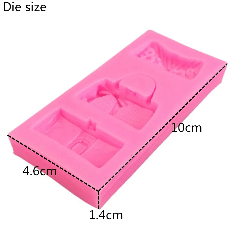 3D Женские сумки в форме силиконового торта сахарное ремесло форма для помадки