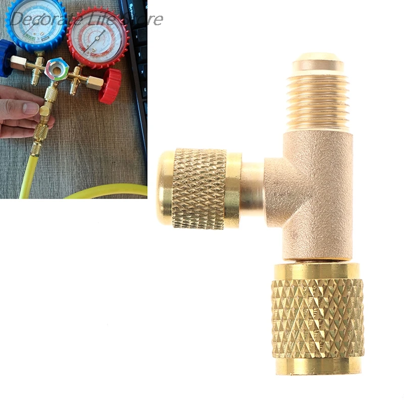 

All copper Refrigerant Exhaust Valve Quick Air Exclusion Valve Release Gauge Pressure Valve