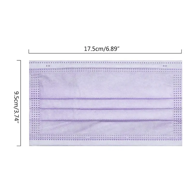 

50Pcs 3 Layers Disposable Mouth Mask Melt-Blown Non-Woven Earloop Respirator