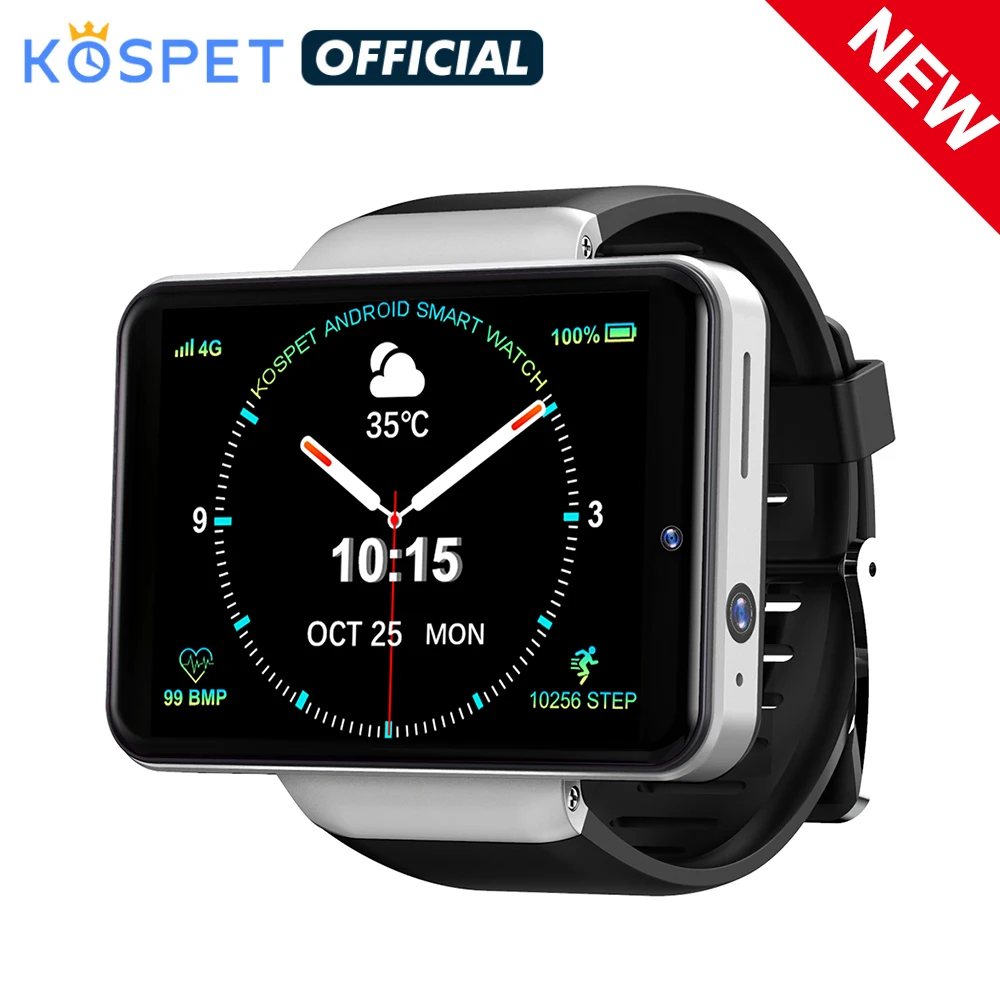 KOSPET NOTE 4G Android Смарт часы для мужчин 3 ГБ + 32 Face ID 2000 мАч Bluetooth телефон камера Smartwatch 2020