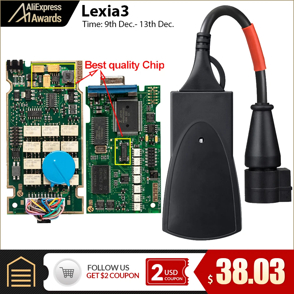 Lexia 3 PP2000 полный чип Diagbox V7.83 с прошивкой 921815C Lexia3 V48/V25 для Citroen для peugeot OBDII диагностический инструмент