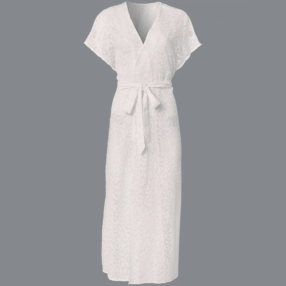 

2021 New Loose Long Cardigan Beach Cover Up Women Bikini Cover Up Beach Vacation Sunscreen Jacket Summer Outerwear Swimsuit Lady