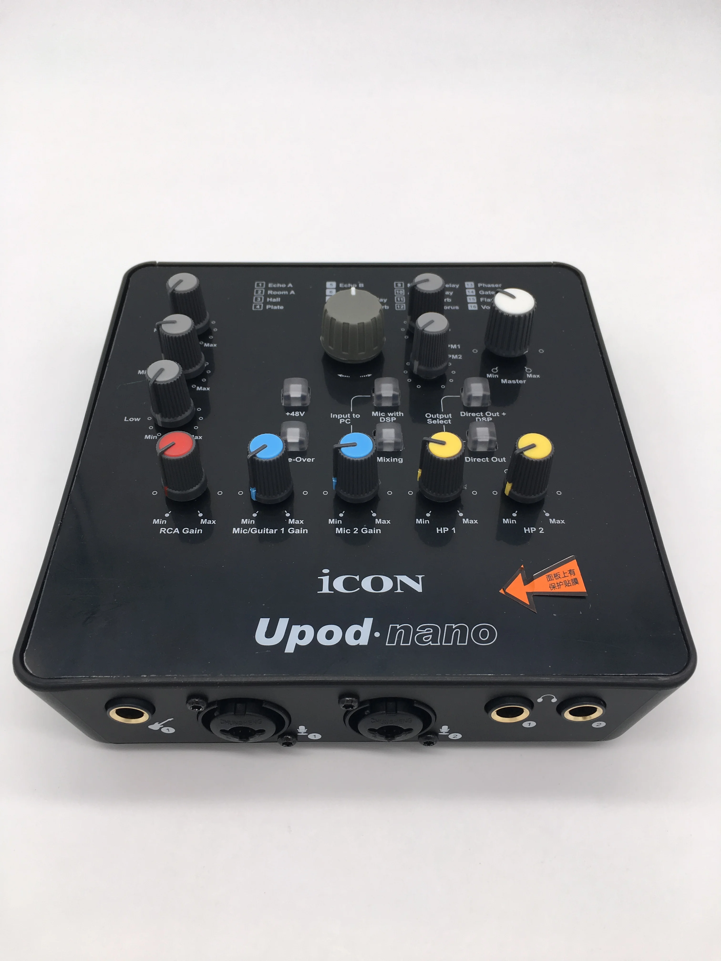 Новая версия нано звуковая карта ICON upod 2 микрофона/1 гитара выхода USB записывающий