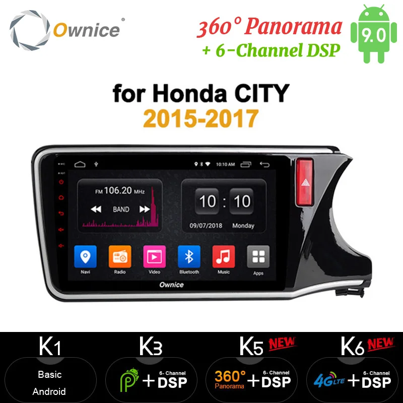 Ownice 4 ГБ 64 автомобильный радиоприемник андроид 10 1 ''Octa 8 ядро GPS Навигация dvd