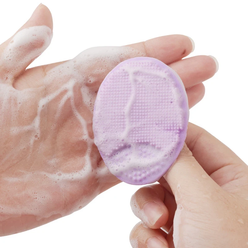 Ручная щетка для чистки лица мытья силиконовый материал очень мягкая кожи