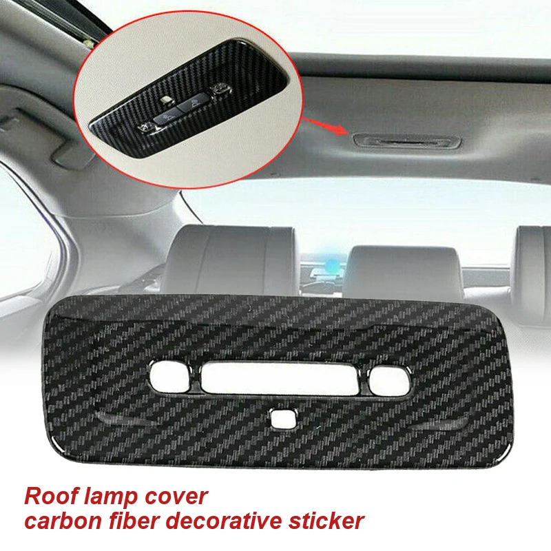 

For Toyota Camry 2018-2020 Carbon Fiber Style Rear Reading Light Lamp Cover Trim