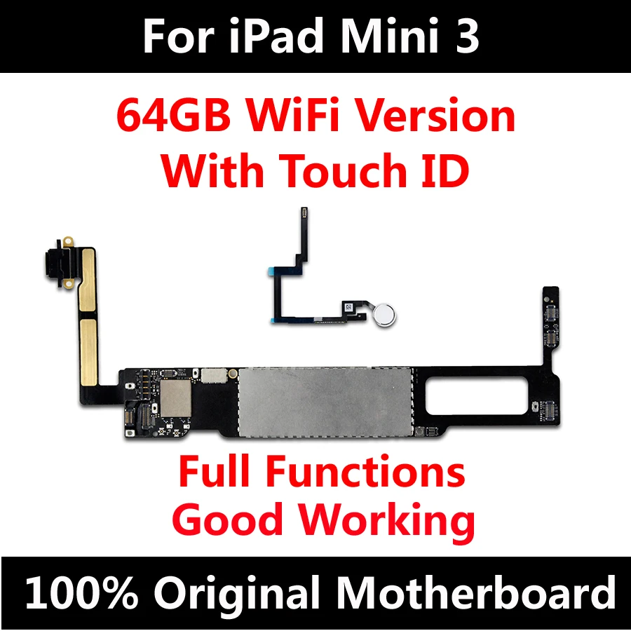 Материнская плата для iPad Mini 3 WiFi WLAN версия Заводская разблокировка оригинальная