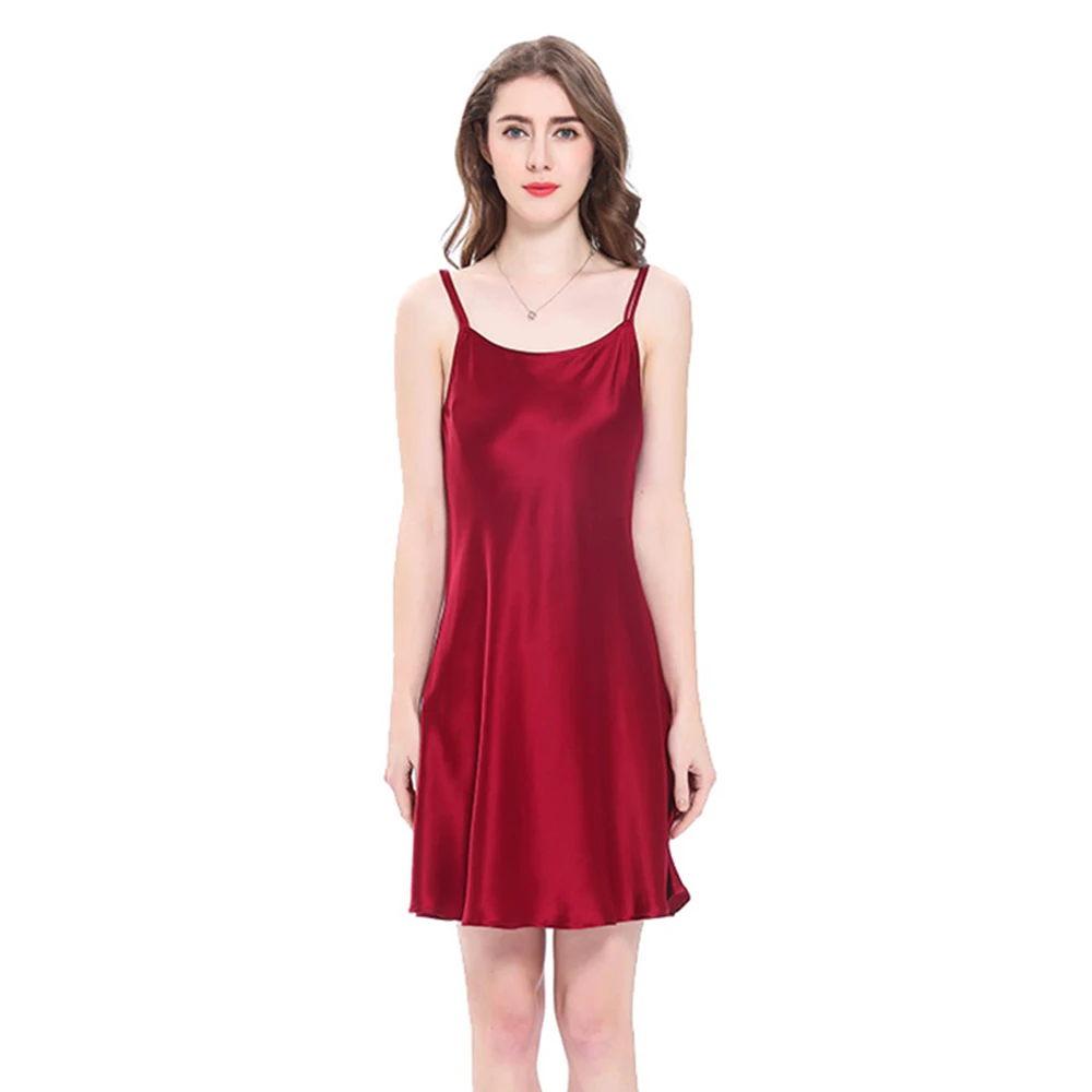 LILYSILK 100 Silk Nightgown Women Night Dress Sleepwear Girls Mini 19 Momme Scoop Neck Women's Clothing Free Shipping