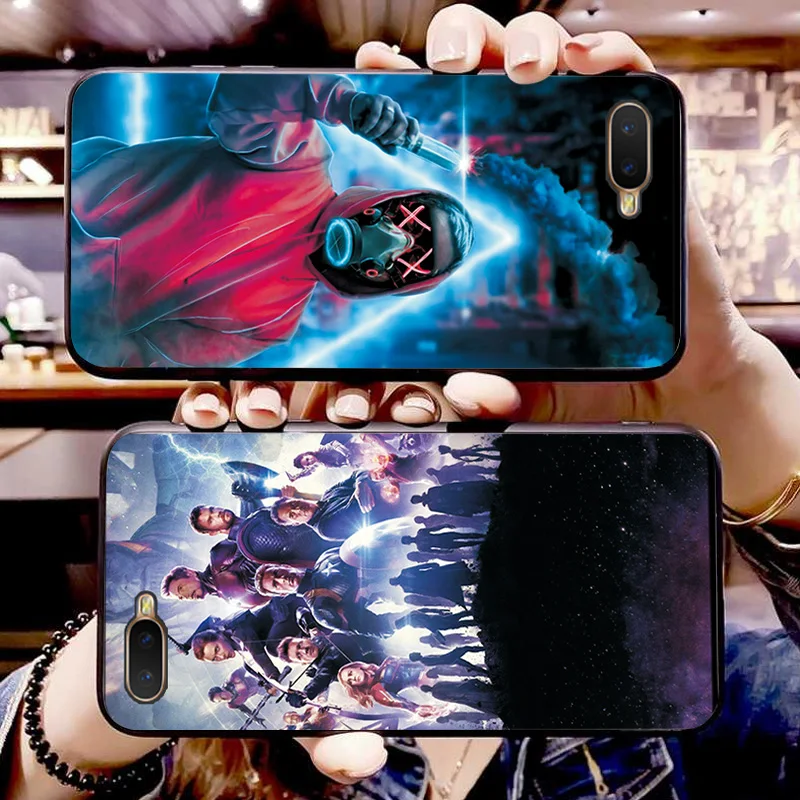Чехол из ТПУ с капюшонном и Капитан Америка чехол для телефона OPPO A5 A3S A7 AX7 A5S A9 2020