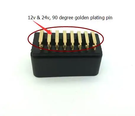 Автомобильный диагностический кабель адаптер j1962 16 pin 12 V/24 V OBDII OBD2 штекер правый