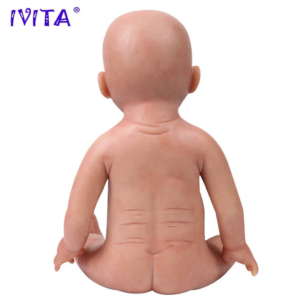 IVITA WG1515 50 см 3960 г реалистичные голубые глаза силиконовые новорожденные младенцы мягкие реалистичные игрушки для девочек