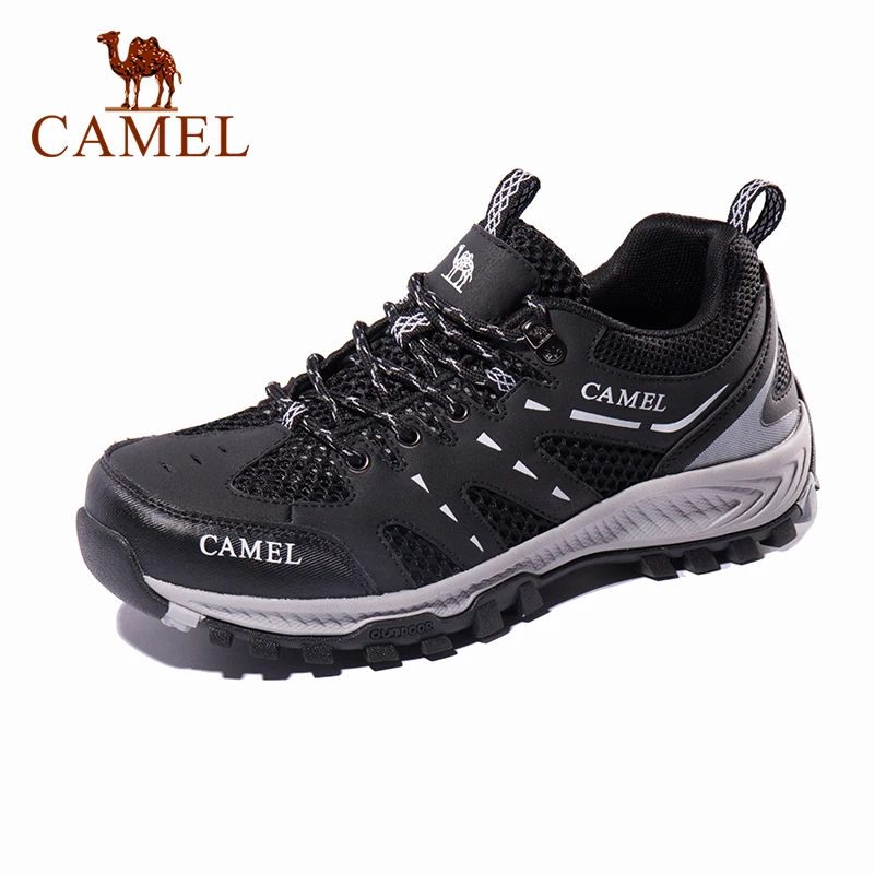 CAMEL/женская и мужская походная обувь; спортивные уличные Нескользящие дышащие кроссовки; ботинки для скалолазания на шнуровке с сеткой