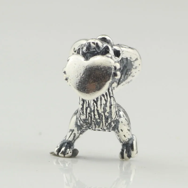 925 пробы Серебряный Бисер Очарование любовь белка Подходит Европейский Тролль 3 0