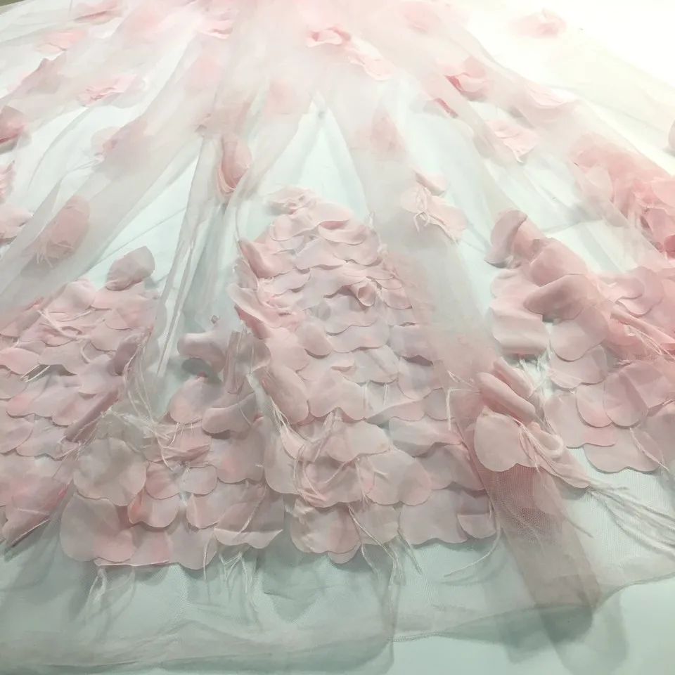 Роскошная вышивка с перьями кружевной ткани ручной работы DIY 3D цветы аксессуары