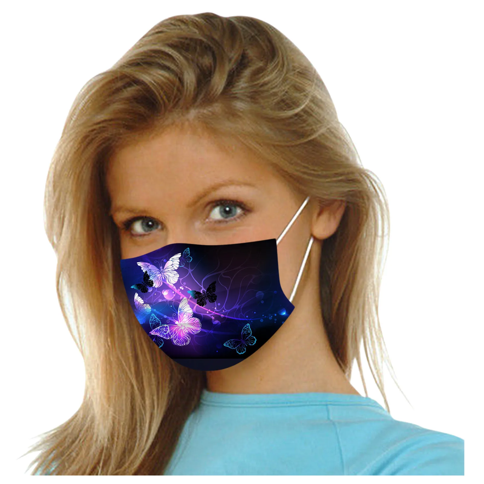 

Mascarillas Colorful Butterfly Face Mask Disposable Three Layer Adult Filters Facial Masks 50pcs Mouth Mask Masque Mouth Caps